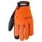 Cestus Orange Work Gloves with Synthetic Leather Palm, M, PR 6015-M - alternate 1
